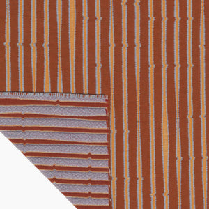 Snag Stripe Rust Fabric