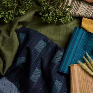 Songbird Stripe Magpie Fabric