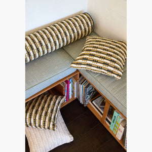 Spindle Stripe Charcoal Fabric