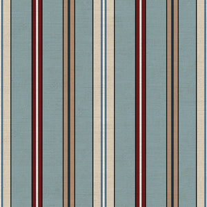 Sporty Stripes Light Blue Fabric