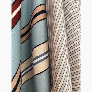 Sporty Stripes Light Blue Fabric