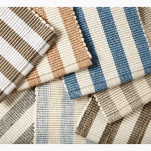 Summertime Stripes Sky Blue Rug