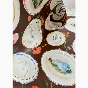 Tablescape Cocoa Wallpaper