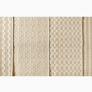White Rug Line Line Dot White Rug