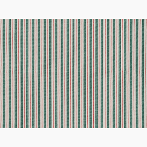 Two Tone Ticking Aqua and Red Fabric
