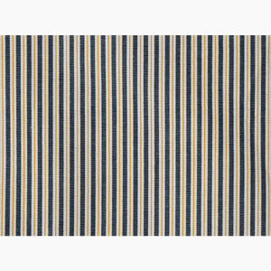 Two Tone Ticking Navy and Gold Fabric