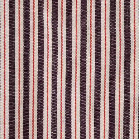 Two Tone Ticking Plum and Red Fabric