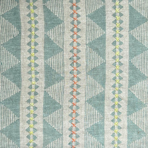 Una Teal Embroidered Fabric