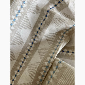 Una White Embroidered Fabric