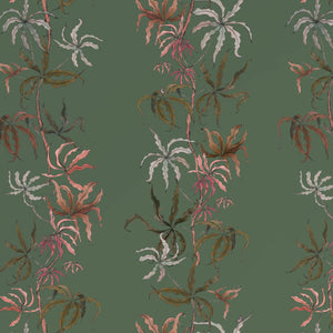 Vertical Fern Leaf Wallpaper