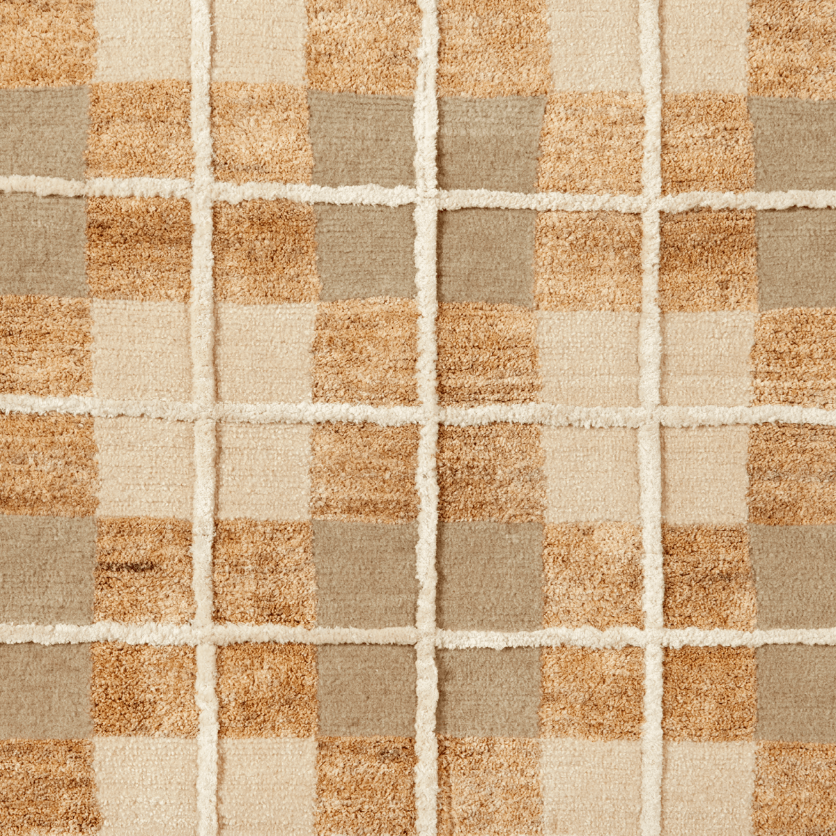 Vintage Plaid Vanilla Rug