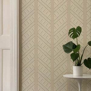 Vondel Cream and Sage Wallpaper