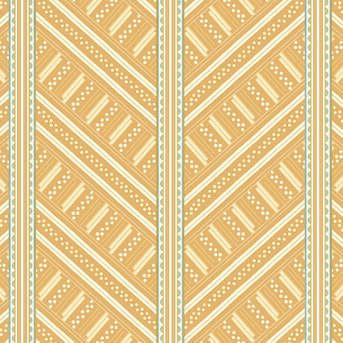 Vondel Ochre Yellow Wallpaper