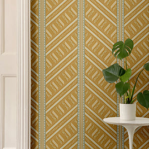 Vondel Ochre Yellow Wallpaper
