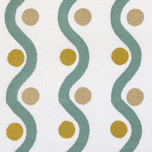 Wiggle Green & Orange Fabric