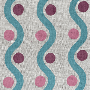Wiggle Turquoise & Berry Fabric