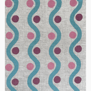 Wiggle Turquoise & Berry Fabric