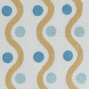 Wiggle Yellow & Blue Fabric