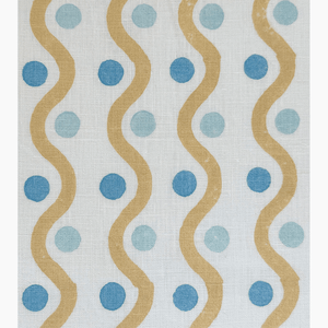 Wiggle Yellow & Blue Fabric