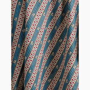 Woodland Rose Azure and Cranberry Fabric
