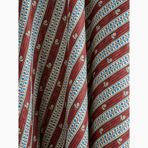 Woodland Rose Carmine and Lapis Fabric