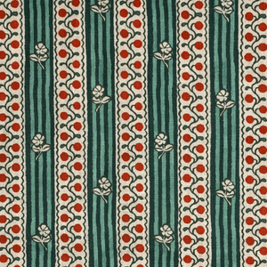 Woodland Rose Mint and Persimmon Fabric