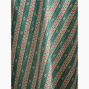 Woodland Rose Mint and Persimmon Fabric