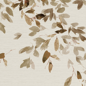 Woodlands Cedar Grasscloth Mural Wallpaper
