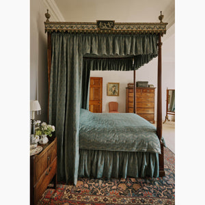 Woven Ribbon French Blue Fabric