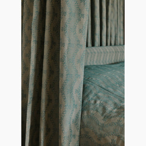 Woven Ribbon French Blue Fabric