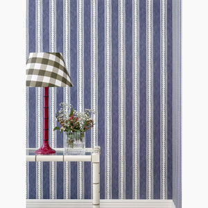 Zig Zag Stripe Midnight Wallpaper
