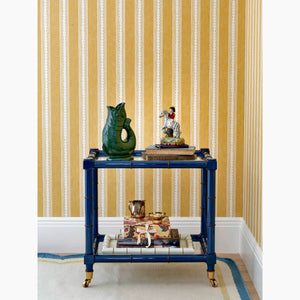 Zig Zag Stripe Mustard Wallpaper