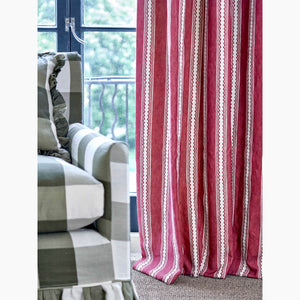 Zig Zag Stripe Raspberry Fabric