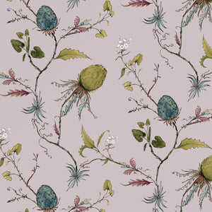 Artichoke Vine Mauve Wallpaper