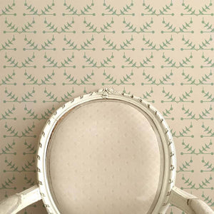 Atomic Trellis Soft Sage Wallpaper