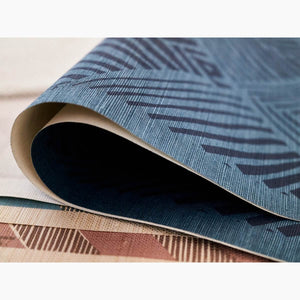 Bahia Midnight/Blue Grasscloth Wallpaper