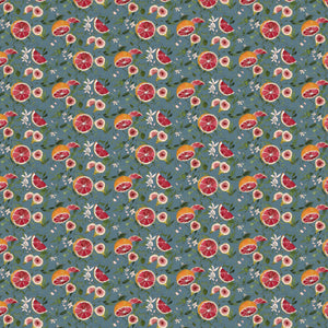 Blood Orange Slate Blue Wallpaper