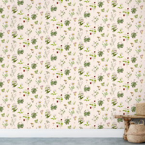 Botanical Bisque Wallpaper