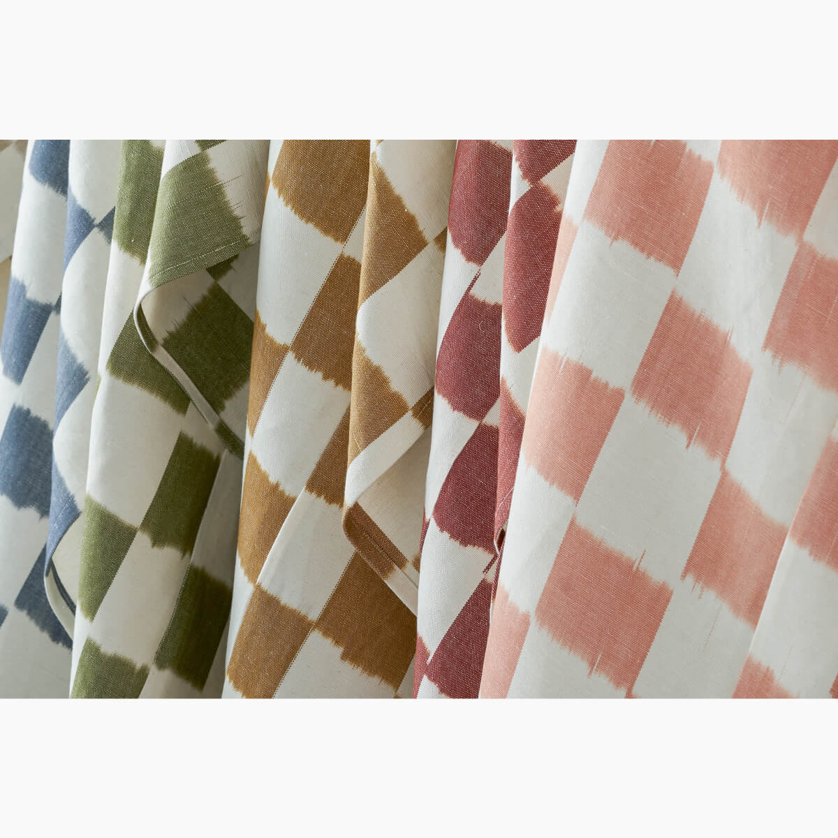 Checkerboard Textile Checkerboard Burnt Terracotta Fabric