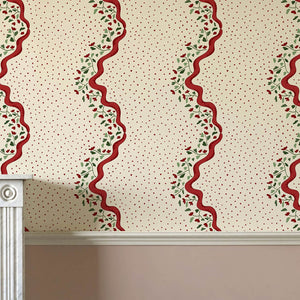 Chintz Caroline Red Wallpaper