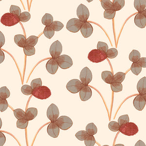 Chintz Constance Ochre Red Wallpaper