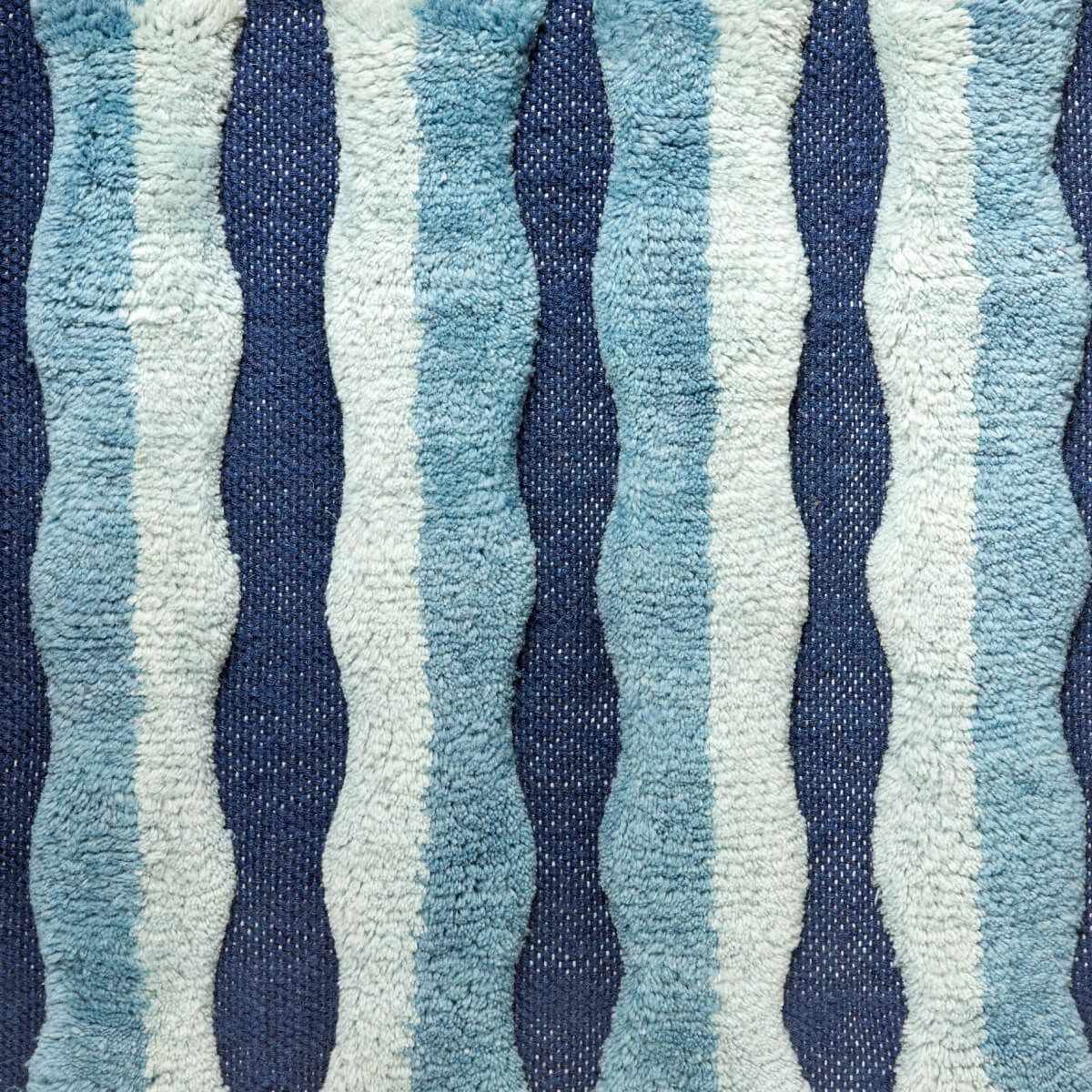 Double Wave Sky Blue Rug