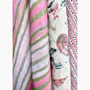 Dragon Fruit Cabana Stripe Fabric