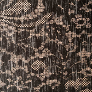 Elle Charcoal Velvet Fabric