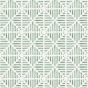 Envelope Stripe Mineral Grasscloth Wallpaper