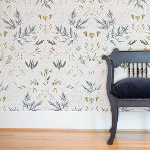 Farm Weeds Canary Wallpaper