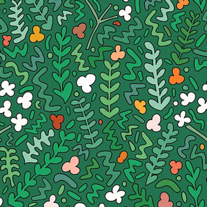 Fields of Joy Green Fabric