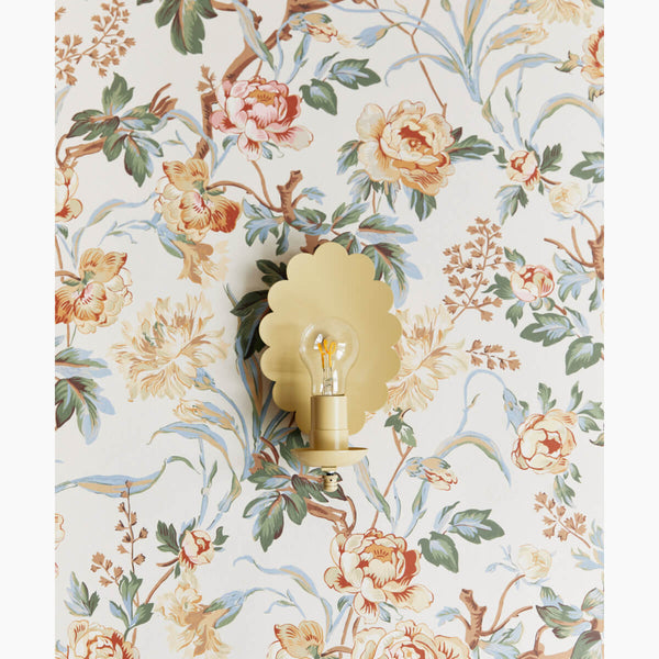 Garden Botanical Cream Wallpaper