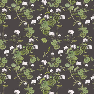 Geranium Espresso Wallpaper