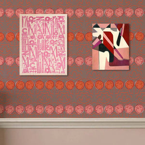 Having A Chat Terra & Pink Wallpaper